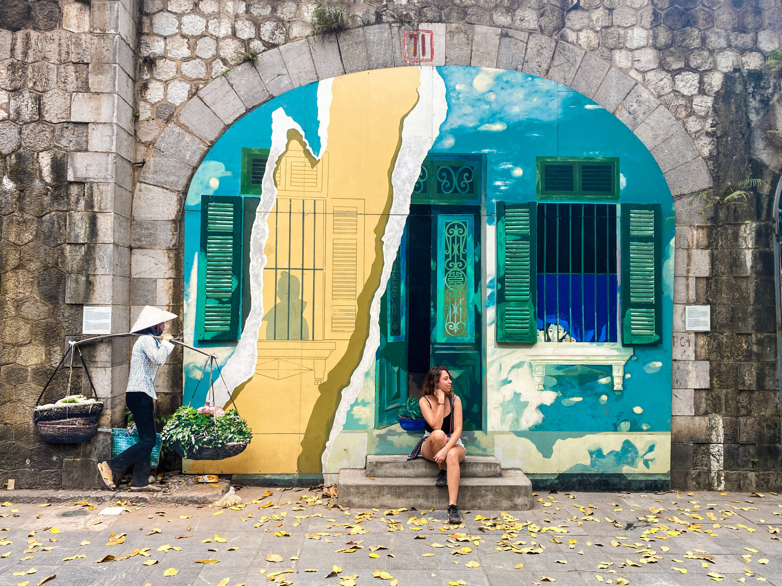 Travel with footprints_Janine_Mural Street_Hanoi Travel with footprints Janine Mural Street Hanoi